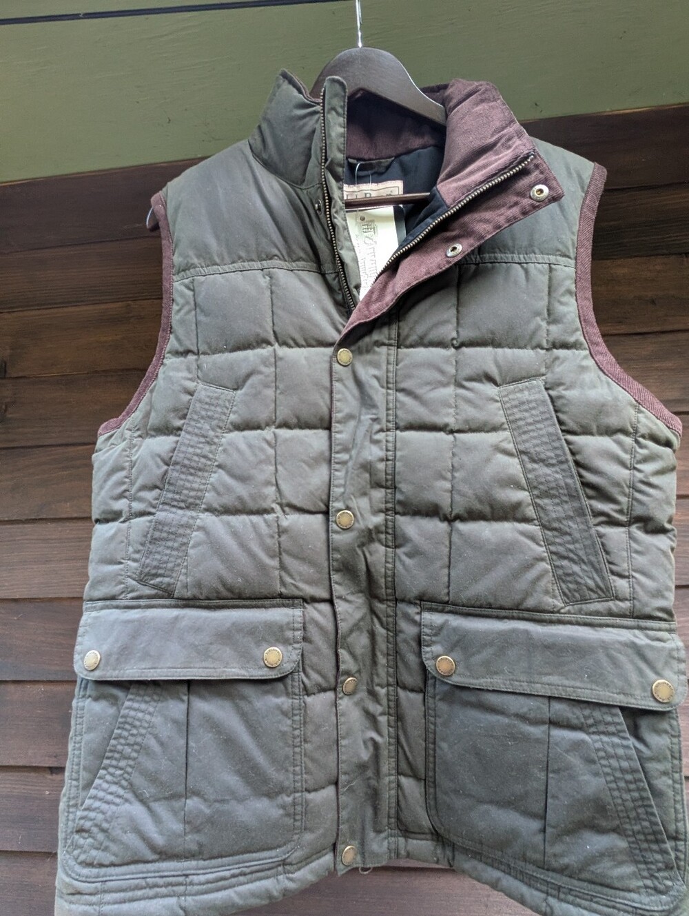British Millerain Down Vest